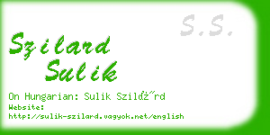 szilard sulik business card